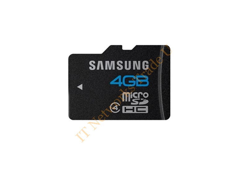 MMBTR04G3CCA-QMPMK Samsung Trans Flash 4GB Class 4 microSD Flash Memory Card
