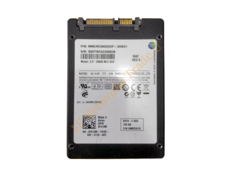 MMCRE28G5DXP0VBD1 Samsung 128GB Multi-Level Cell (MLC) SATA 3Gb/s 2.5-inch Solid State Drive SSD Storage