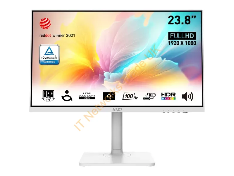 MODERNMD2412PW - Msi Modern Md272Xpw Computer Monitor 23.8" 1920 X 1080 Pixels Full Hd White