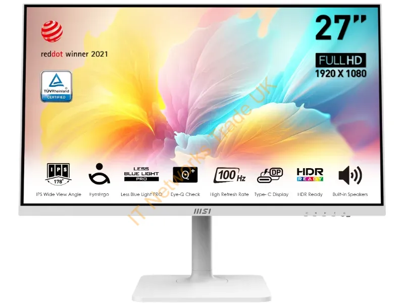 MODERNMD2712PW - Msi Modern Md2712Pw Computer Monitor 27" 1920 X 1080 Pixels Full Hd Lcd White