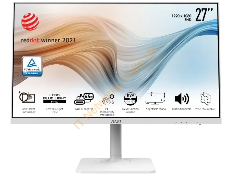 MODERNMD272PW - Msi Modern Md272Pw 27" 16:9/Flat Computer Monitor 27" 1920 X 1080 Pixels Full Hd