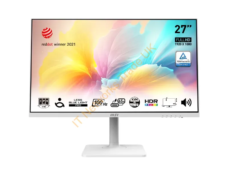 MODERNMD272XPW - Msi Modern Md272Xpw Computer Monitor 27" 1920 X 1080 Pixels Full Hd White