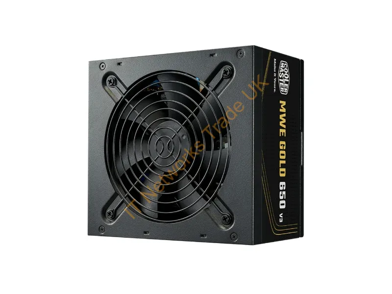 MPE-6502-ACAAG-3BEU - Cooler Master MWE Gold V3 ATX 3.1 Non-Modular Series power supply unit 650 W 24-pin ATX Black