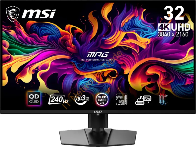 MPG321URXQDOLED - Msi Mpg 321Urx Qd-Oled Computer Monitor 31.5" 3840 X 2160 Pixels 4K Ultra Hd Black