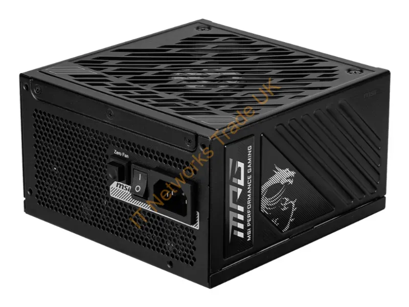 MPGA1000GSPCIE5 - Msi Mpg A1000Gs Pcie5 Power Supply Unit 1000 W 24-Pin Atx Atx Black