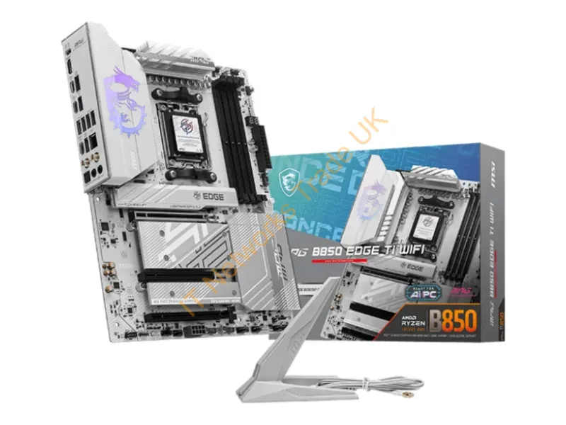 MPGB850EDGETIWIFI - Msi Mpg B850 Edge Ti Wifi Motherboard Amd B850 Socket Am5 Atx