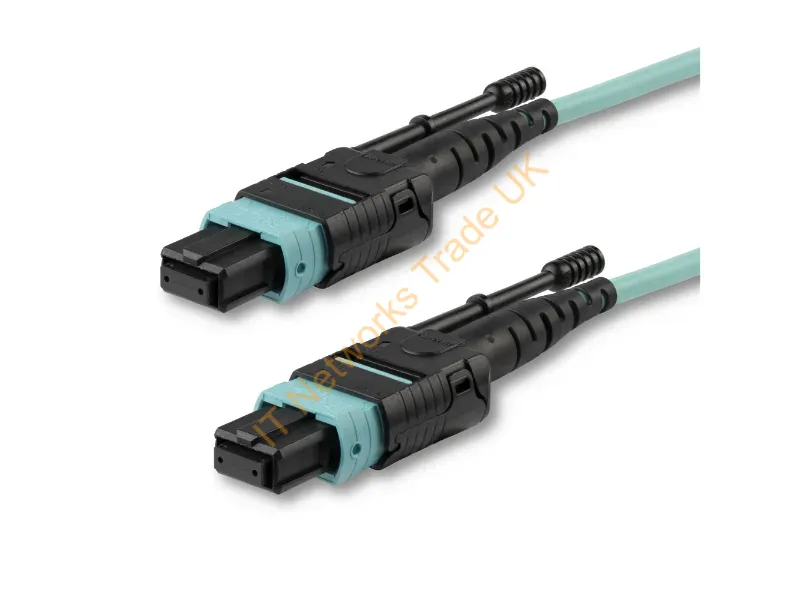StarTech.com MPO/MTP Fiber Optic Cable Plenum-Rated OM3, 40Gb Push/Pull-Tab 5 m (15 ft.)