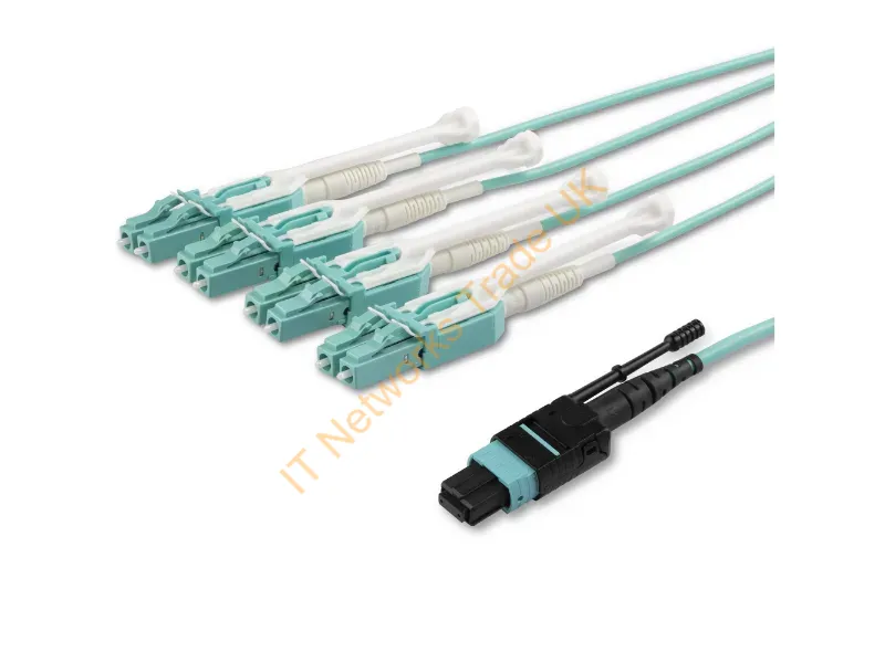 MPO8LCPL5M - Startech.Com Mpo8Lcpl5M Infiniband/Fibre Optic Cable 196.9" (5 M) Mpo/Mtp 8X Lc Aqua Color