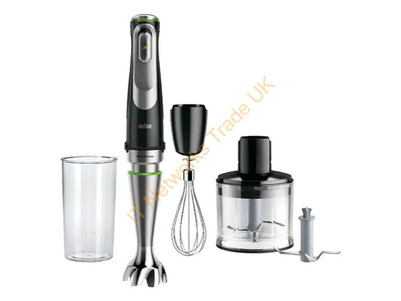 MQ9135XI - Braun MQ 9135XI blender 0.6 L Immersion blender 1200 W Black, Stainless steel