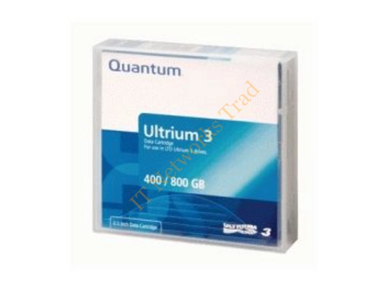 MR-L3LQN-BC Quantum LTO Ulltrium 3 Data Cartridge LTO Ultrium LTO-3 400GB (Native) / 800GB (Compressed) Tape Media Storage