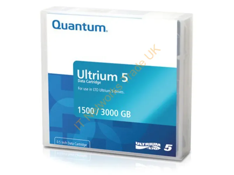 MR-L5MQN-20 Quantum MR-L5MQN-20 LTO Ultrium 5 Data Cartridge LTO Ultrium LTO-5 1.50 TB (Native) / 3 TB (Compressed) 20 Pack Tape Media Storage