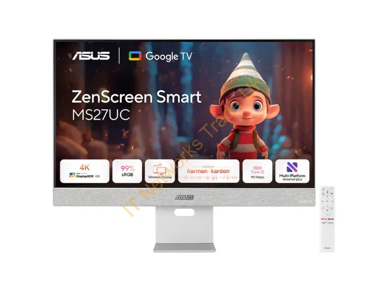 MS27UC - Asus Zenscreen Smart Monitor Ms27Uc Computer Monitor 27" 3840 X 2160 Pixels 4K Ultra Hd Lcd Gray