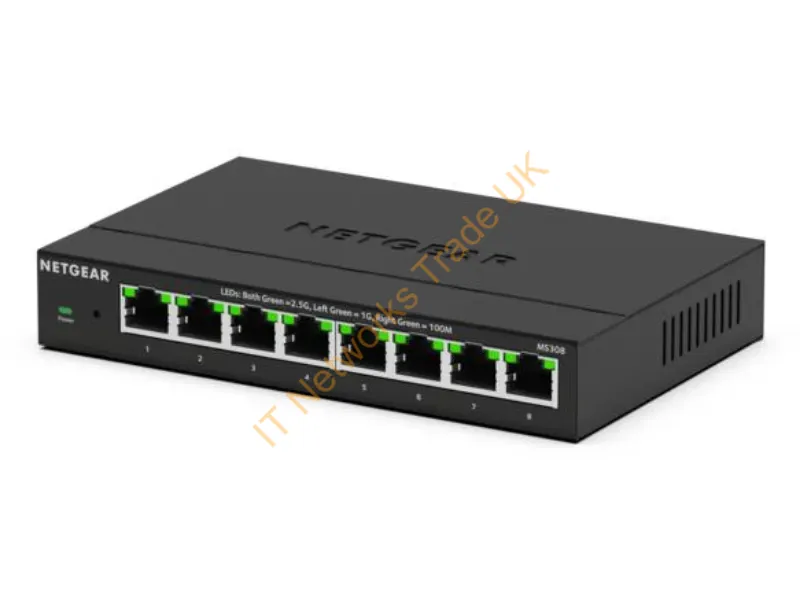 MS308-100NAS - Netgear Ms308 Unmanaged 2.5G Ethernet (100/1000/2500) Black
