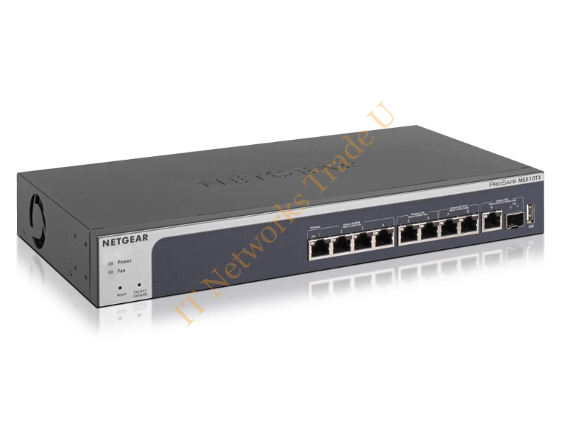 MS510TX-100EUS - Netgear MS510TX Managed L2/L3/L4 Gigabit Ethernet (10/100/1000) Grey Network Switch