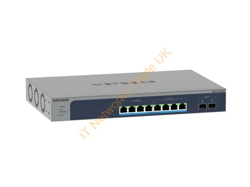 MS510TXUP-100NAS - Netgear Ms510Txup Managed L2+ 10G Ethernet (100/1000/10000) Power Over Ethernet (Poe) Gray