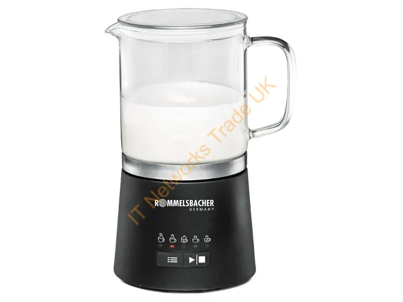 MS625 - Rommelsbacher MS 625 milk frother/warmer Automatic milk frother/warmer Black, Stainless steel