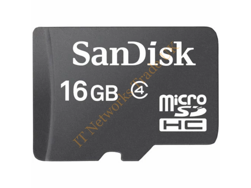 MSDHC-16GB-6-LI Gigaram 16GB Class 6 Trans Flash microSDHC Flash Memory Card