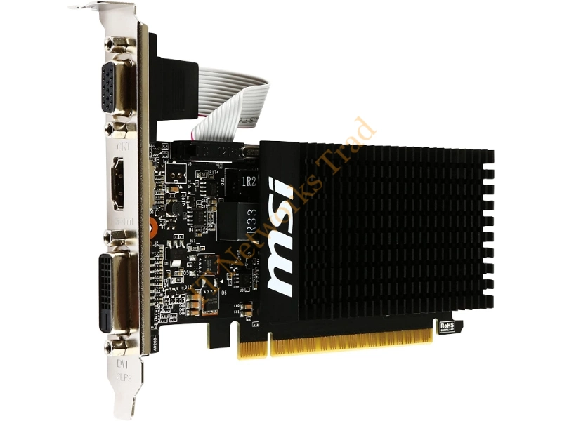 MSI-710G1L MSI nVidia GeForce GT 710 1GB DDR3 64-Bit VGA/ Dual Link DVI-D/ HDMI PCI Express 2.0 Video Graphics Card