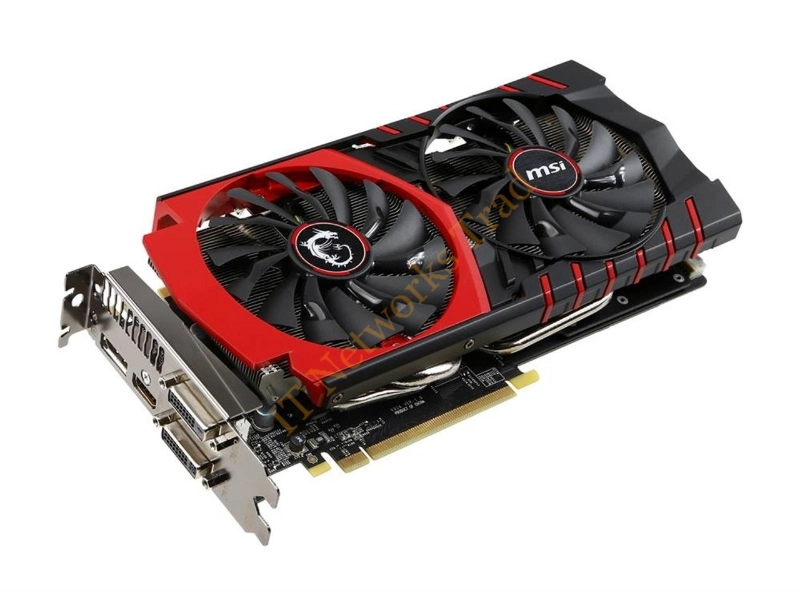 MSI-970G4O MSI nVidia GeForce GTX 970 Gaming 4GB GDDR5 256-Bit 2x DVI/HDMI/DisplayPort PCI Express Video Graphics Card