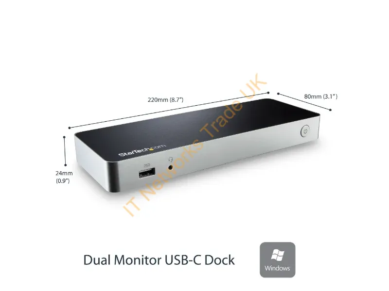 StarTech.com Dual-Monitor USB-C Dock with MST 5x USB 3.0 Ports Accessory