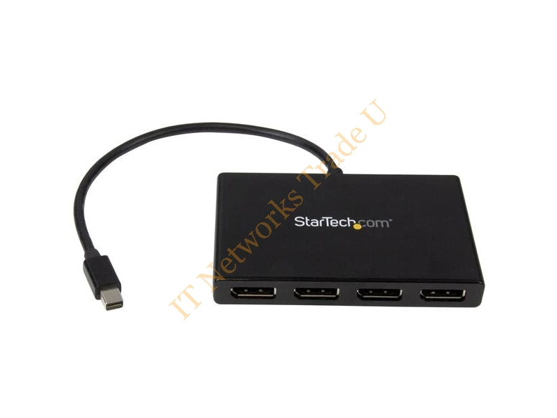 MSTMDP124DP - StarTech.com Mini DisplayPort to DisplayPort Multi-Monitor Splitter 4-Port MST Hub Monitor Accessory