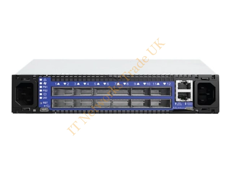 MSX1012B-2BRS Mellanox 12-Port 1000Base-T Layer-3 Managed Gigabit Ethernet Switch Rack-Mountable Network Switch