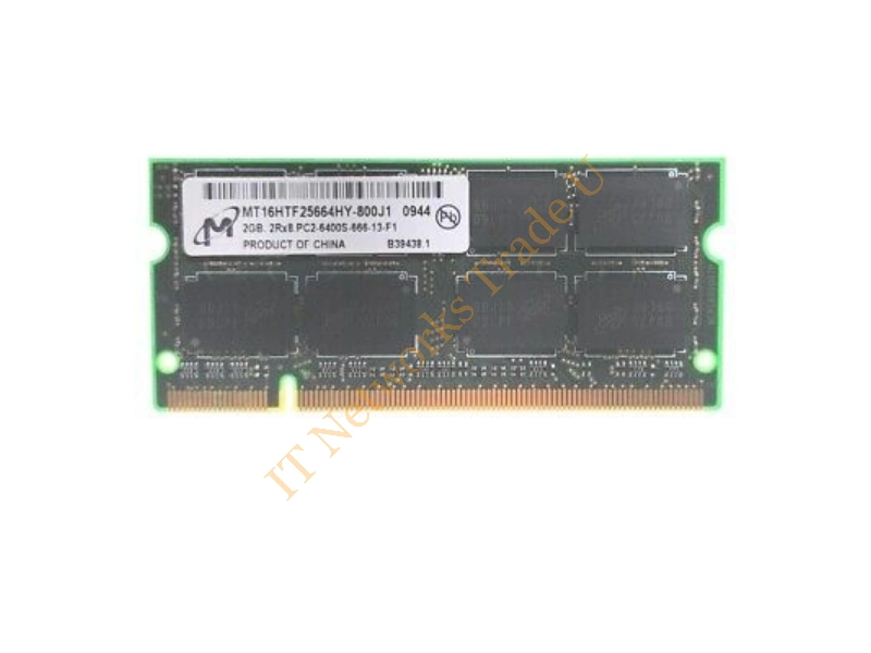 MT16HTF2566HY-800H1 Micron 2GB DDR2-800MHz PC2-6400 non-ECC Unbuffered CL6 200-Pin SoDimm Dual Rank Memory Module Laptop Memory