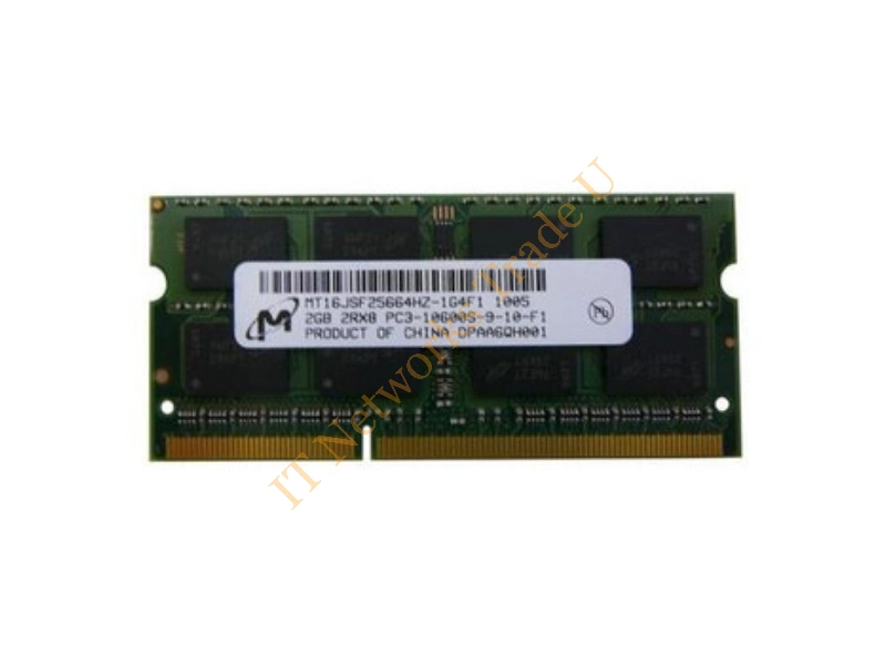 MT16JSF25664HZ-1G4G1 Micron Technology 2GB DDR3-1333MHz PC3-10600 non-ECC Unbuffered CL9 204-Pin SoDimm 1.35V Low Voltage Dual Rank Memory Module Laptop Memory