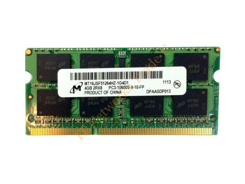 MT16JSF51264HZ-1G4M1 Micron 4GB DDR3-1333MHz PC3-10600 non-ECC Unbuffered CL9 204-Pin SoDimm Dual Rank Memory Module Laptop Memory