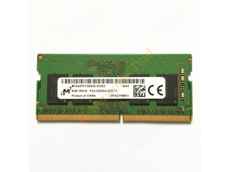 MT16JTF1G64JHZ-1G6 Micron 8GB DDR3-1600MHz PC3-12800 non-ECC Unbuffered CL11 204-Pin SoDimm Dual Rank Memory Module Laptop Memory