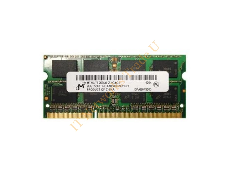MT16KSF25664HZ-1G4 Micron 2GB DDR3-1333MHz PC3-10600 non-ECC Unbuffered CL9 204-Pin SoDimm 1.35V Low Voltage Dual Rank Memory Module Laptop Memory