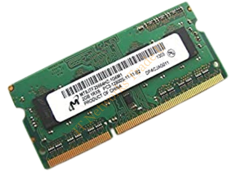 MT16LSDF6464HY-13ED2 Micron 512MB 133MHz PC133 non-ECC Unbuffered CL2 144-Pin SoDimm Memory Module Laptop Memory