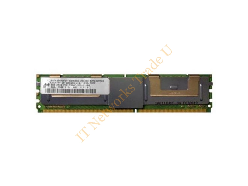 MT18GTF25672FDY-667 Micron 2GB DDR2-667MHz PC2-5300 ECC Fully Buffered CL5 240-Pin DIMM Dual Rank Memory Module Server Memory