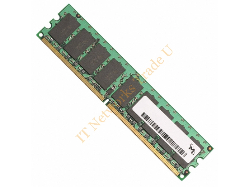 MT18HTF12872AY-40ED4 Micron 1GB DDR2-400MHz PC2-3200 ECC Unbuffered CL3 240-Pin DIMM Dual Rank Memory Module Server Memory