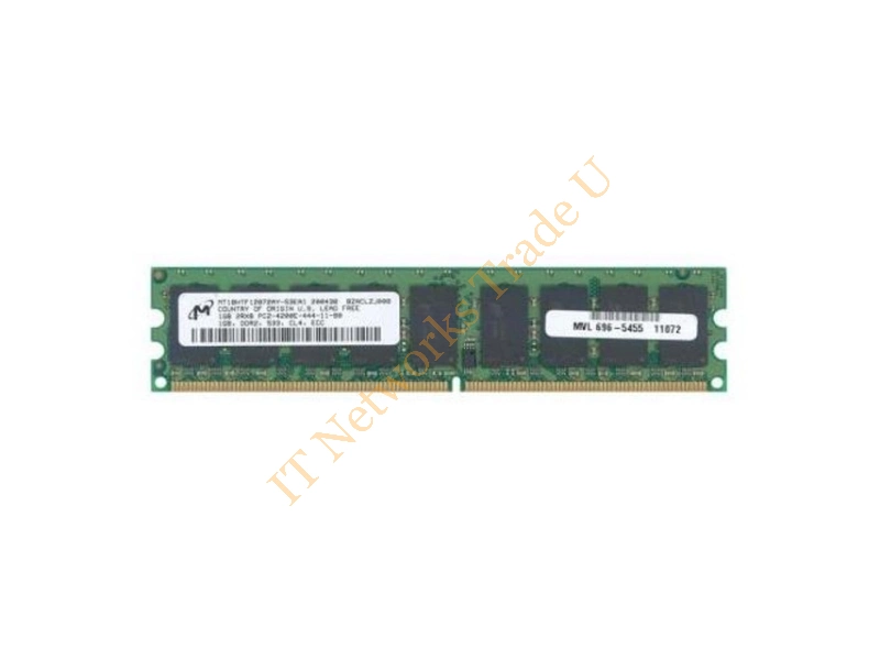 MT18HTF12872AY-53EA1 Micron 1GB DDR2-533MHz PC2-4200 ECC Unbuffered CL4 240-Pin DIMM Dual Rank Memory Module Server Memory