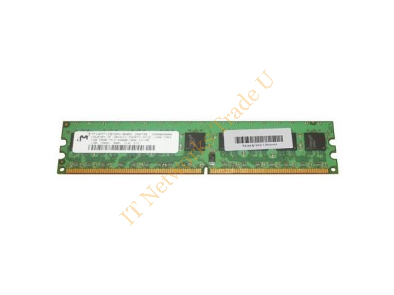 MT18HTF12872AY-80E Micron 1GB DDR2-800MHz PC2-6400 ECC Unbuffered CL5 240-Pin DIMM Dual Rank Memory Module Server Memory