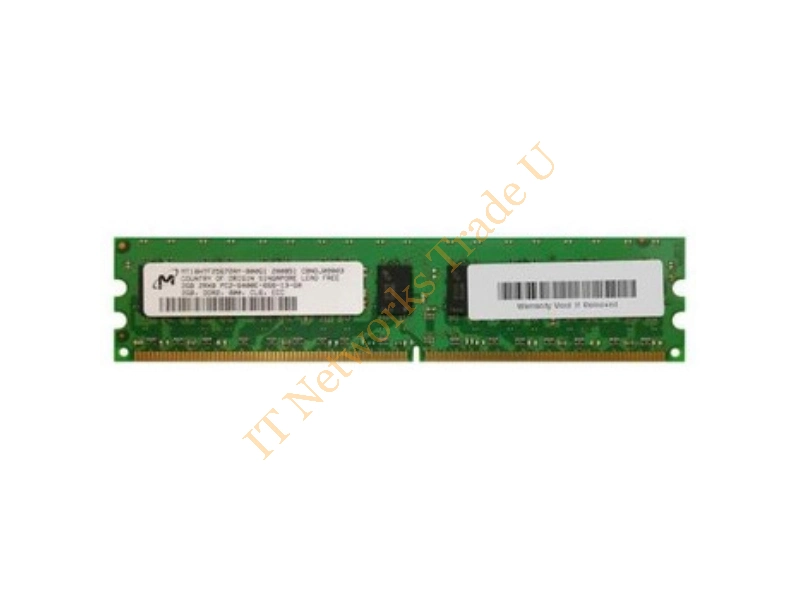 MT18HTF25672AY-80E Micron 2GB DDR2-800MHz PC2-6400 ECC Unbuffered CL5 240-Pin DIMM Dual Rank Memory Module Server Memory