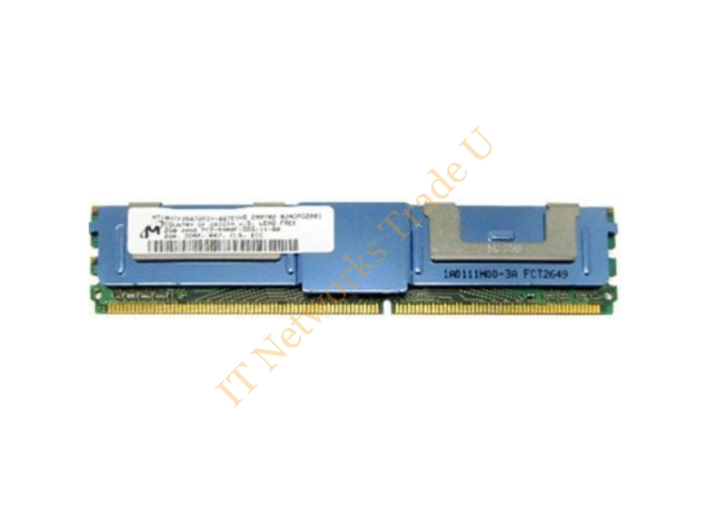 MT18HTF25672FDY-667D Micron 2GB DDR2-667MHz PC2-5300 ECC Fully Buffered CL5 240-Pin DIMM Dual Rank Memory Module Server Memory
