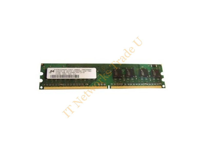 MT18HTF6472AG-53E Micron 512MB DDR2-533MHz PC2-4200 ECC Unbuffered CL4 240-Pin DIMM Dual Rank Memory Module Server Memory