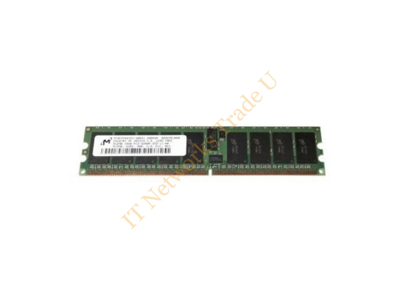 MT18HTF6472AY-40E Micron 512MB DDR2-400MHz PC2-3200 ECC Unbuffered CL3 240-Pin DIMM Dual Rank Memory Module Server Memory