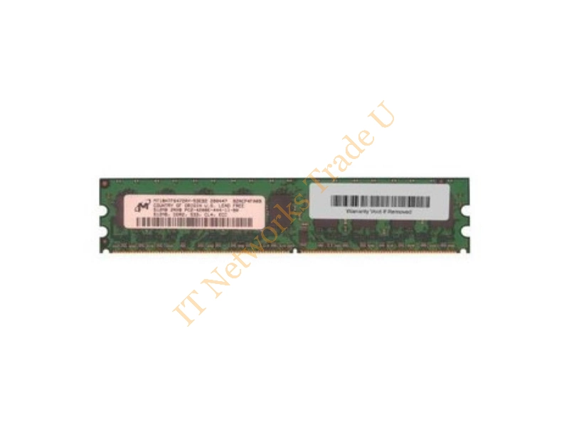MT18HTF6472AY-52EB2 Micron 512MB DDR2-533MHz PC2-4200 ECC Unbuffered CL4 240-Pin DIMM Dual Rank Memory Module Server Memory