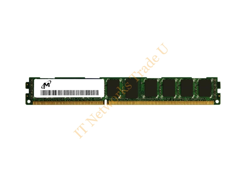 MT18JDF1G72AZ-1G6 Micron 8GB DDR3-1600MHz PC3-12800 ECC Unbuffered CL11 240-Pin DIMM Very Low Profile (VLP) Dual Rank Memory Module Server Memory