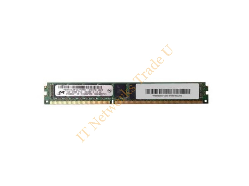 MT18JDF51272PDZ-1G4D1 Micron 4GB DDR3-1333MHz PC3-10600 ECC Registered CL9 240-Pin DIMM Very Low Profile (VLP) Dual Rank Memory Module Server Memory