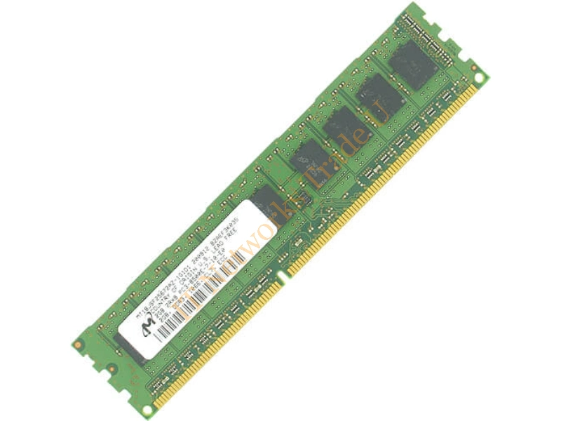 MT18JSF25672AZ-1G1D1 Micron 2GB DDR3-1066MHz PC3-8500 ECC Unbuffered CL7 240-Pin DIMM Dual Rank Memory Module Server Memory
