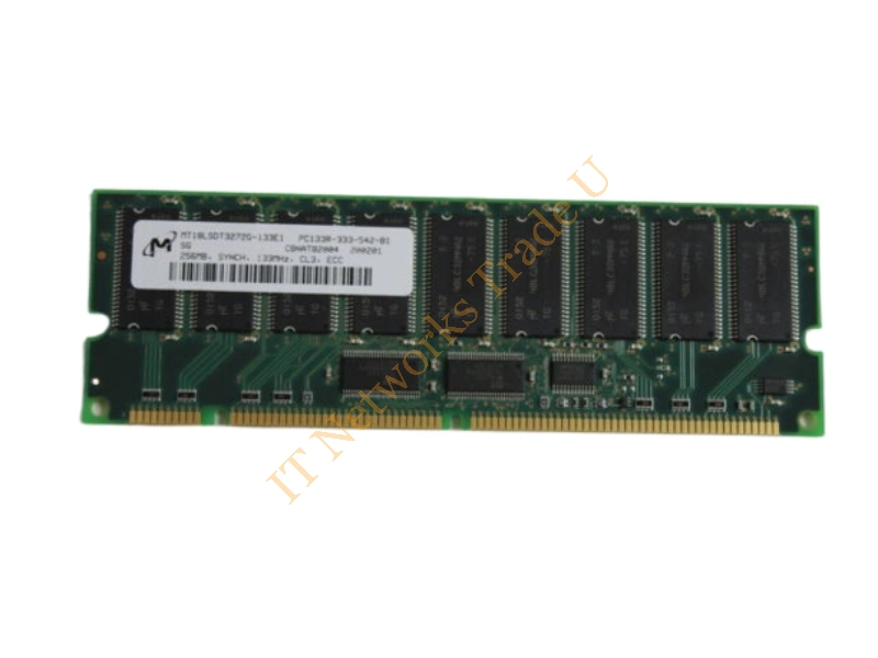 MT18LSDT3272G-133 Micron 256MB 133MHz PC133 ECC Registered CL3 168-Pin DIMM Single Rank SDRAM Memory Module Server Memory