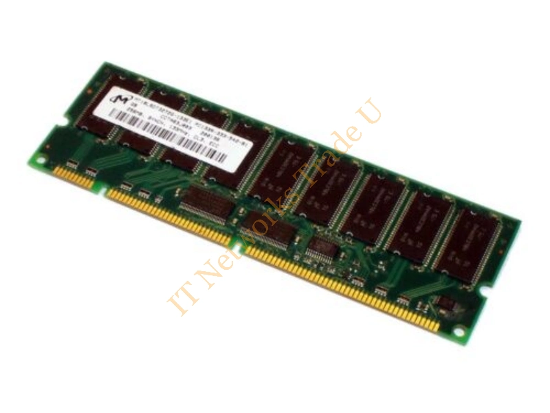 MT18LSDT3272G-13E Micron 256MB 133MHz PC133 ECC Registered CL2 168-Pin DIMM Single Rank Memory Module Server Memory