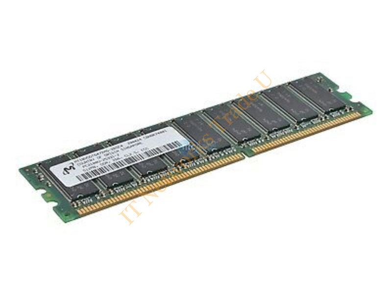 MT18VDDT6472AG-40 Micron 512MB DDR-400MHz PC3200 ECC Unbuffered CL3 184-Pin DIMM Memory Module Server Memory