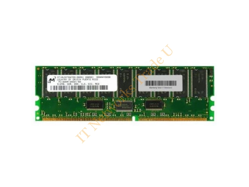 MT18VDDT6472G-202G1 Micron 512MB DDR-200MHz PC1600 ECC Registered CL2 184-Pin DIMM Memory Module Server Memory