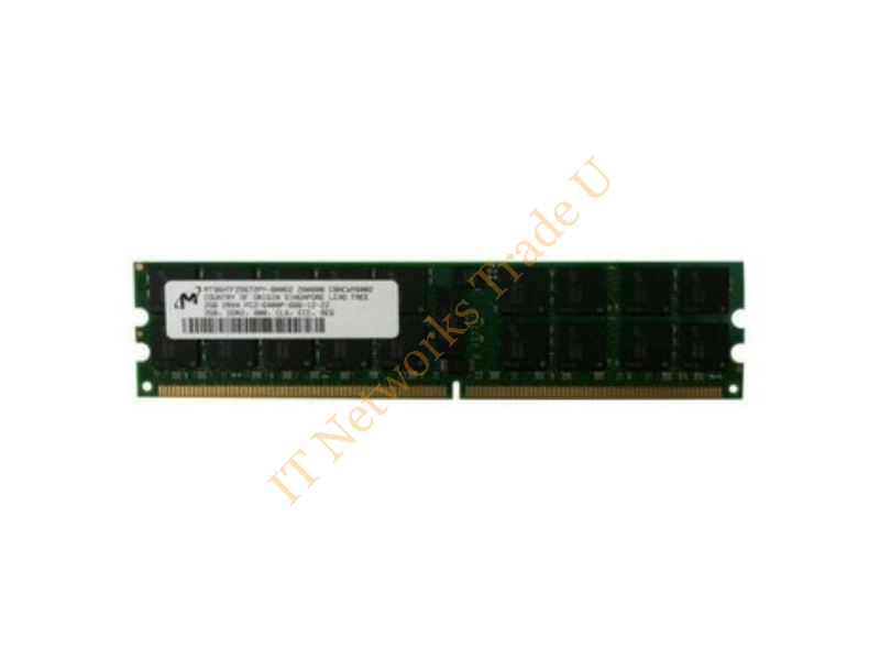 MT36HTF25672Y-80E Micron 2GB DDR2-800MHz PC2-6400 ECC Unbuffered CL5 240-Pin DIMM Dual Rank Memory Module Server Memory