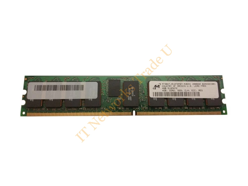MT36HTJ51272M2Y-53EA1 Micron 8GB Kit (2 x 4GB) DDR2-533MHz PC2-4200 CL4 240-Pin ECC Registered DIMM Memory Server Memory